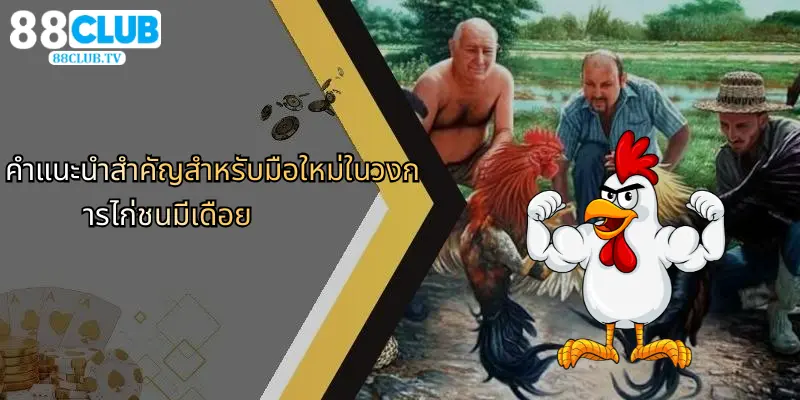 คำแนะนำสำคัญสำหรับมือใหม่ในวงการไก่ชนมีเดือย
